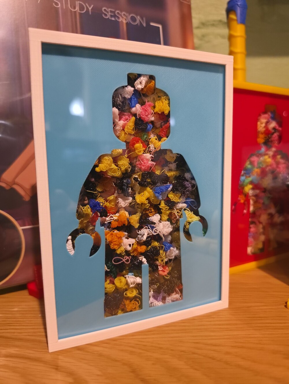 Lego Man Filament Waste Shadowbox